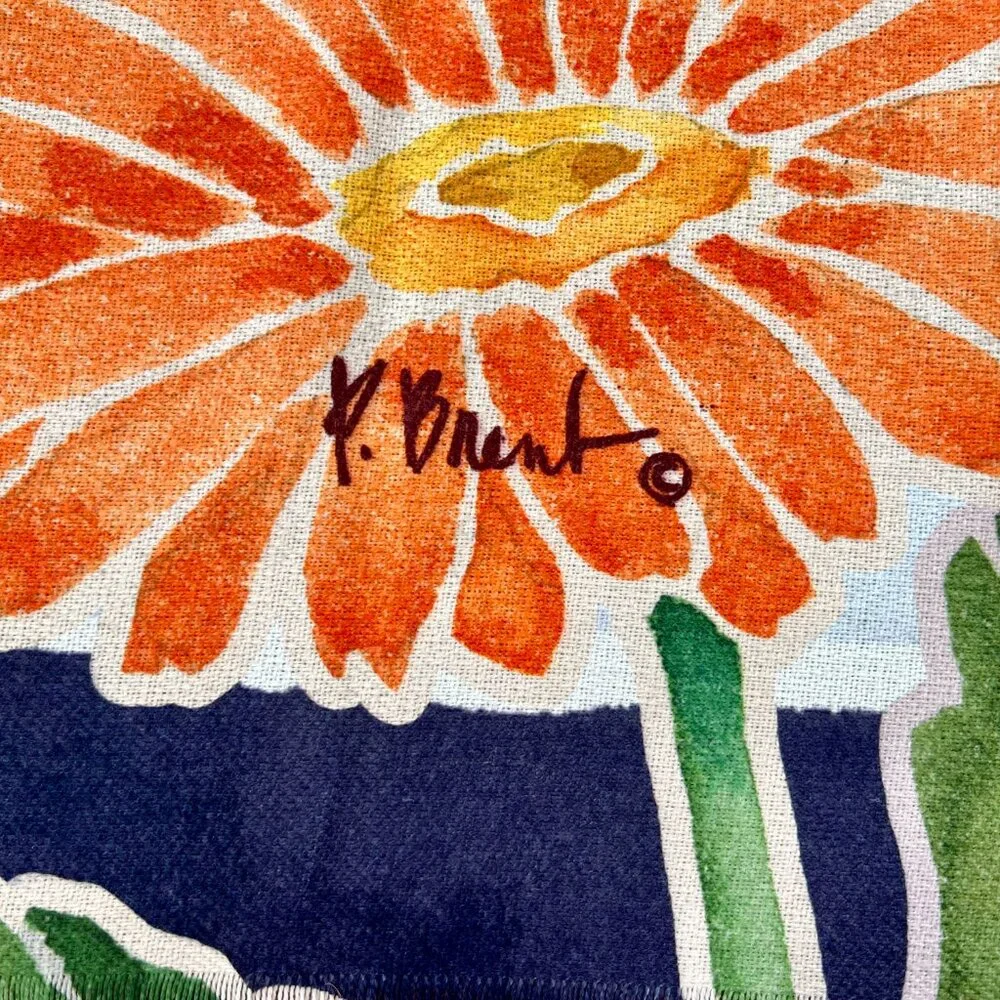 FIRM PRICE!  Paul Brent Gerbera Daisy Garden Throw/Blanket/Tablecloth